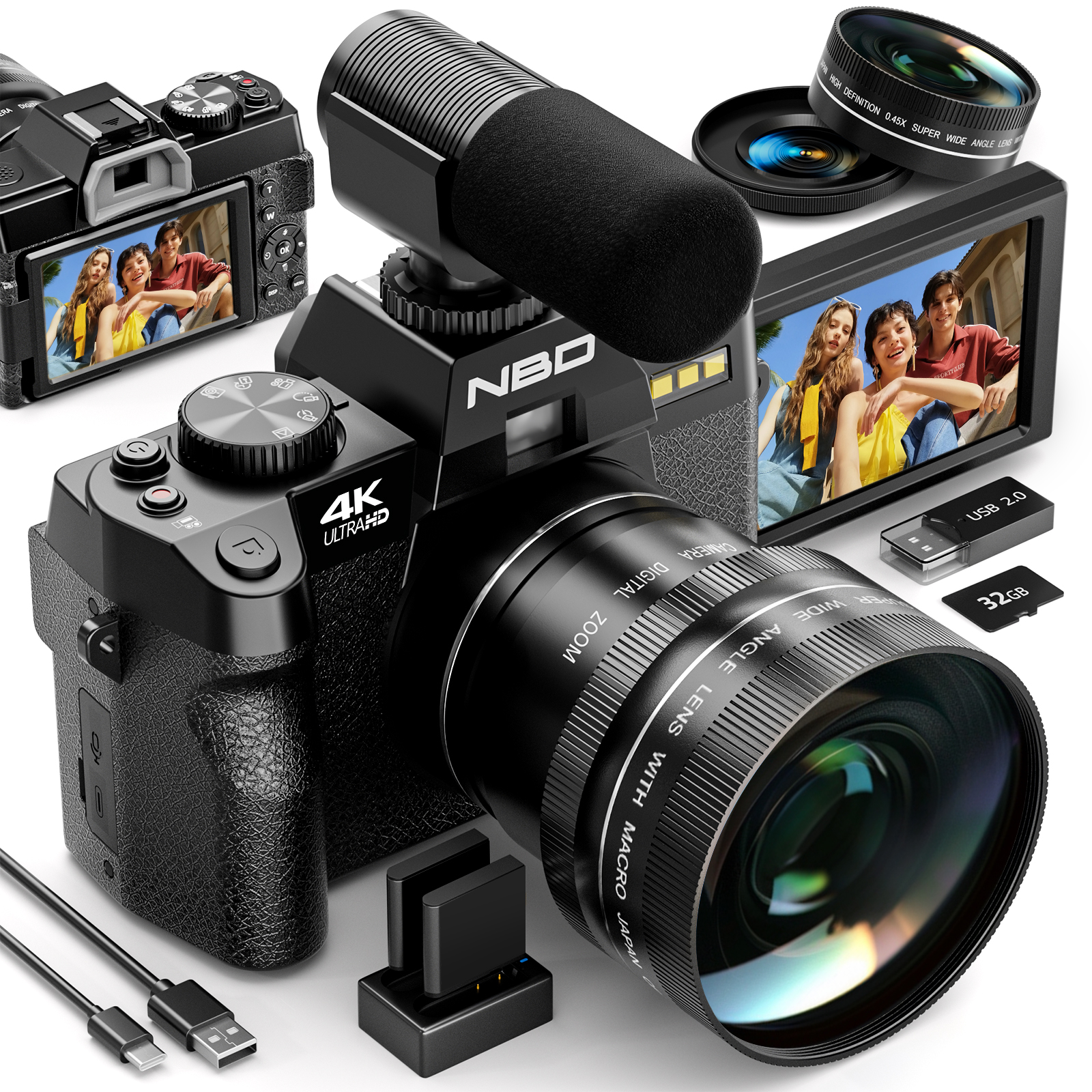 Korean Lifestyle Video - NBD S100F 48MP 4K Digital Camera