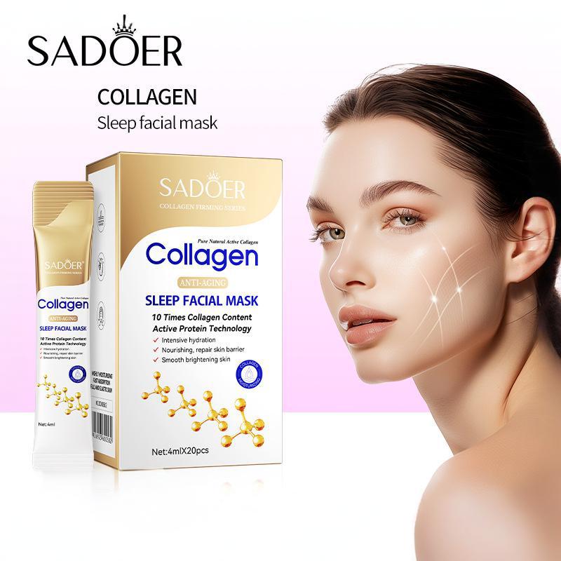 Sleeping Pack Overnight - 20Pcs Collagen Sleeping Facial Mask Pack