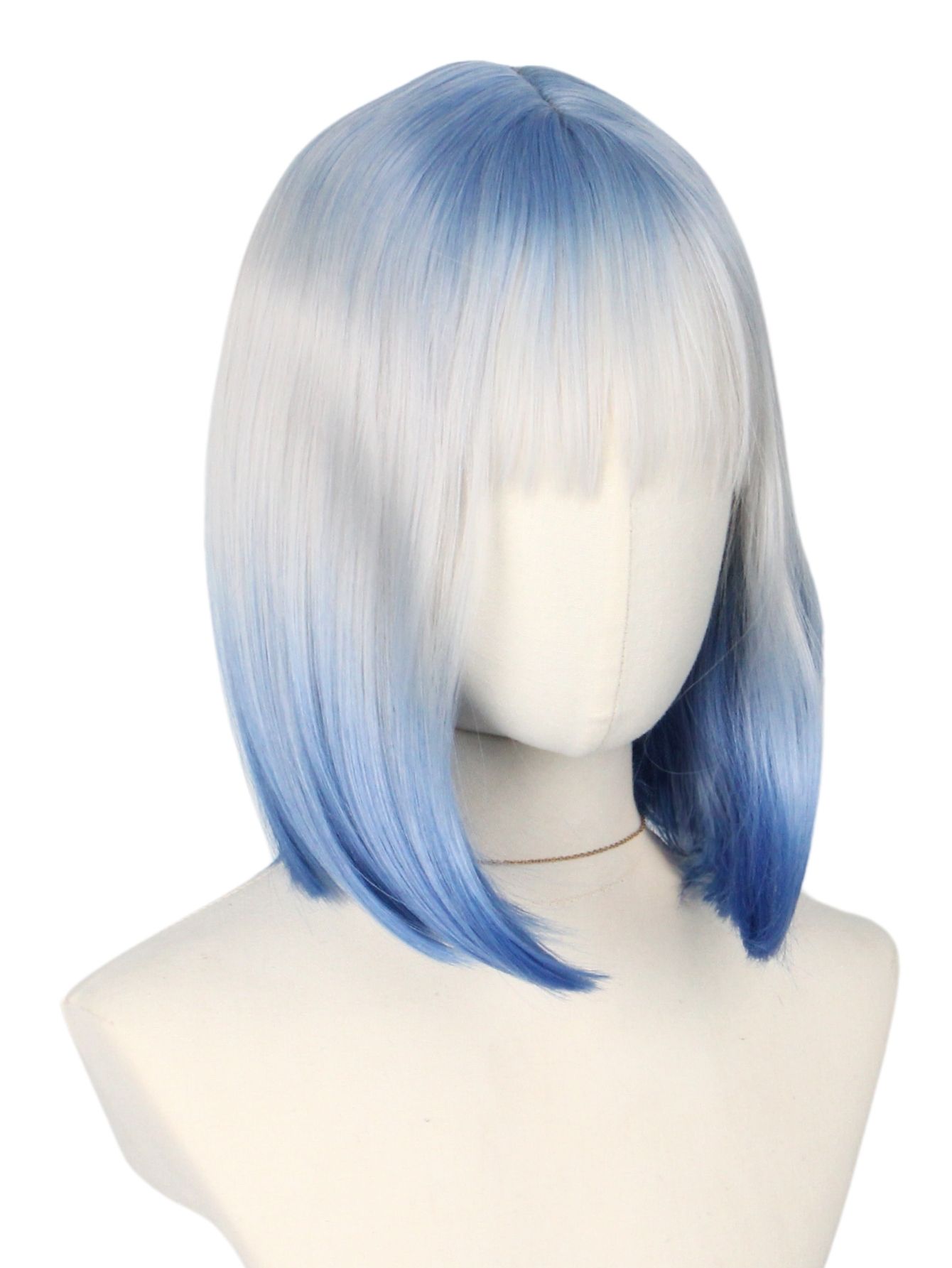 Blue and White Gradient Short  - Korean Daily Lifestyle 评论和价格