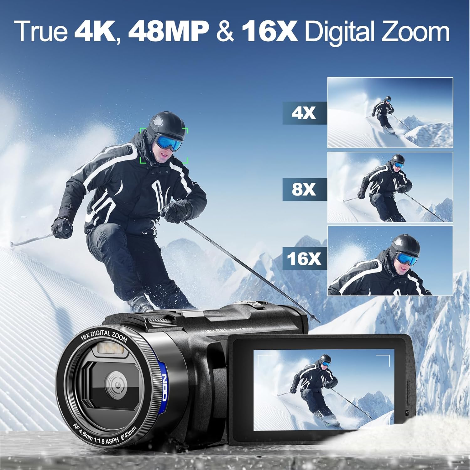 NBD 4K Camcorder Video Camera  - Korean Lifestyle Video 评论和价格