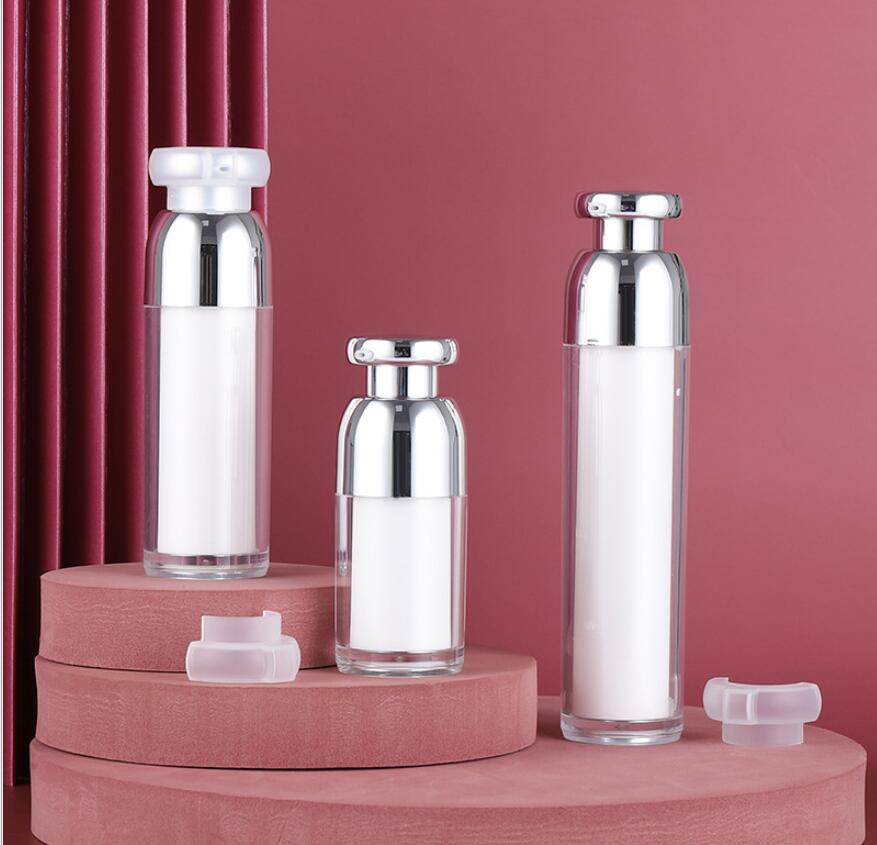 100ml white acrylic pump bottl - Essence Serum Toner 评论和价格