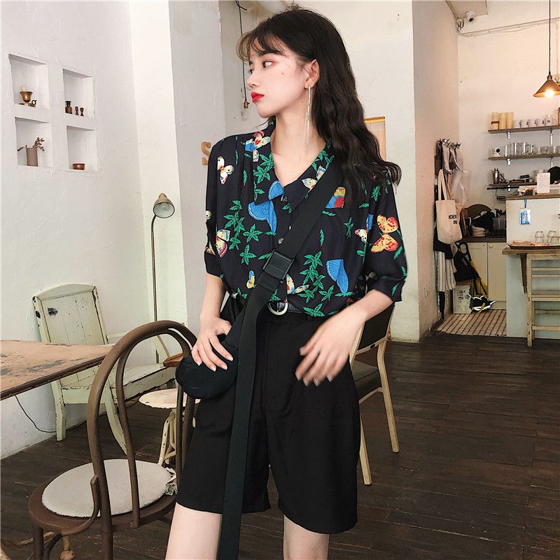 Shirts Women Corduroy Patch Po - Korean Daily Lifestyle 评论和价格